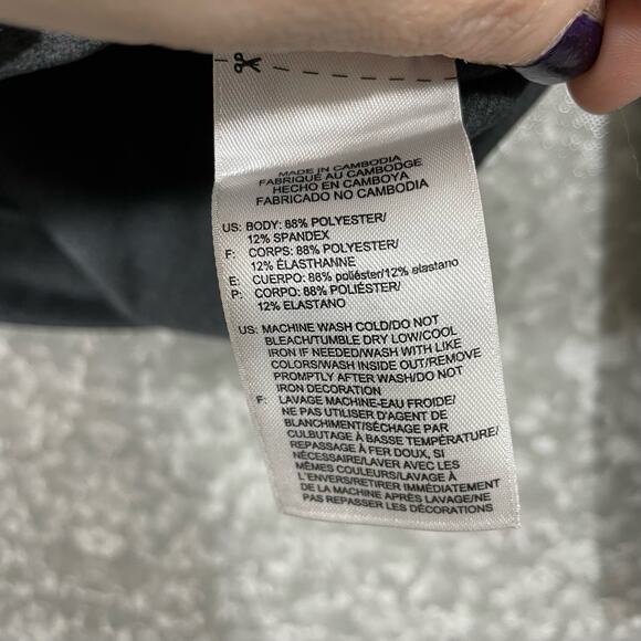 CCM Red & Gray Color Block Activewear 1/4 Zip Jacket - Size Small - Thumbholes - Picture 6 of 7